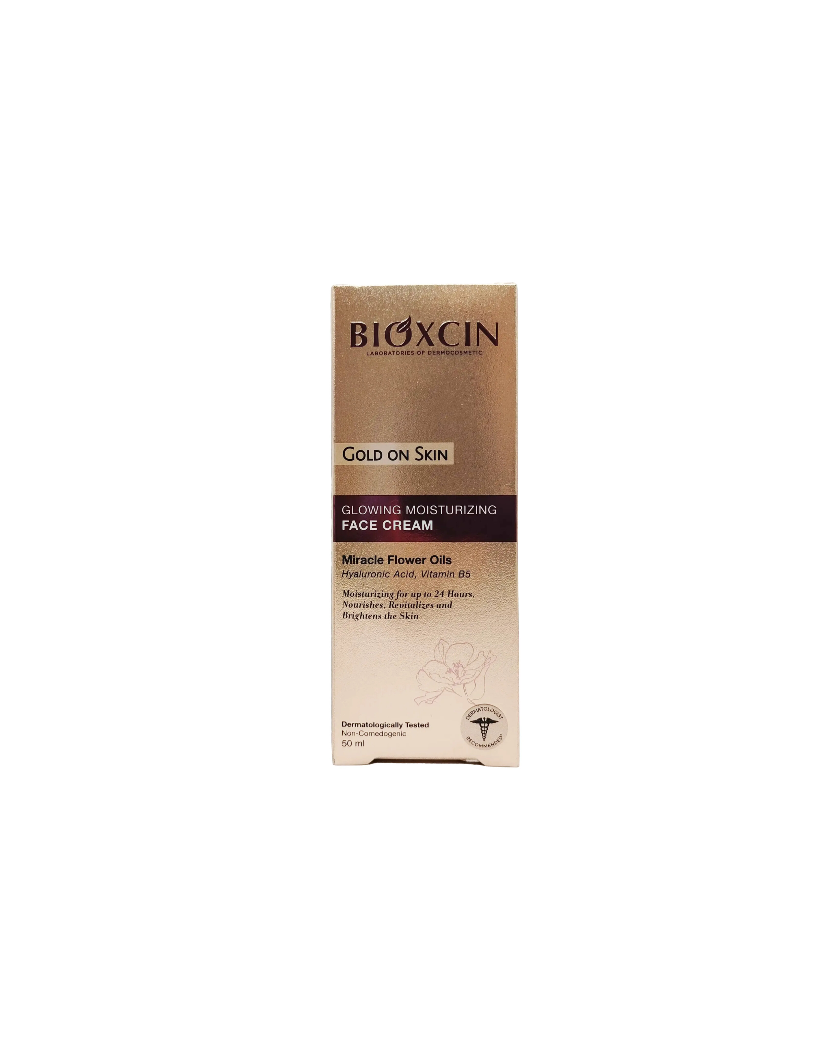 کرم ابرسان و درخشان کننده صورت بیوکسین مدل Gold On Skin حجم 50 میل