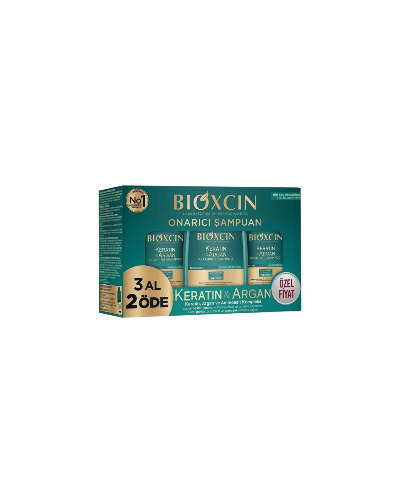 (Keratin & Argan)شامپو بیوکسین سبز
